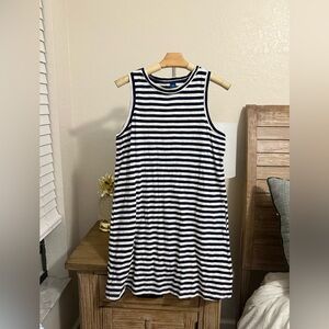 5 for $20 Deal- Old Navy Striped Pocketed T-Shirt Dress- Size Medium Petite
